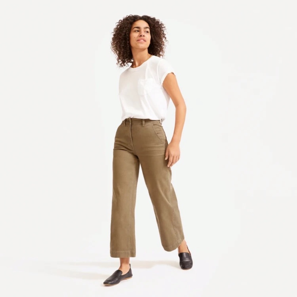Everlane The Wide-Leg Crop Pant